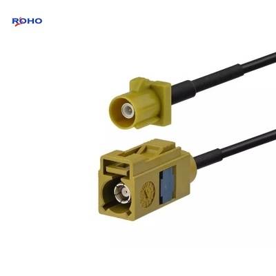 Fakra K Plug to Fakra Jack with RG174 Cable Assembly