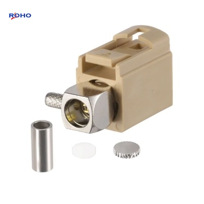 FAKRA I Jack Right Angle Connector Crimp for RG174 RG316 Cable