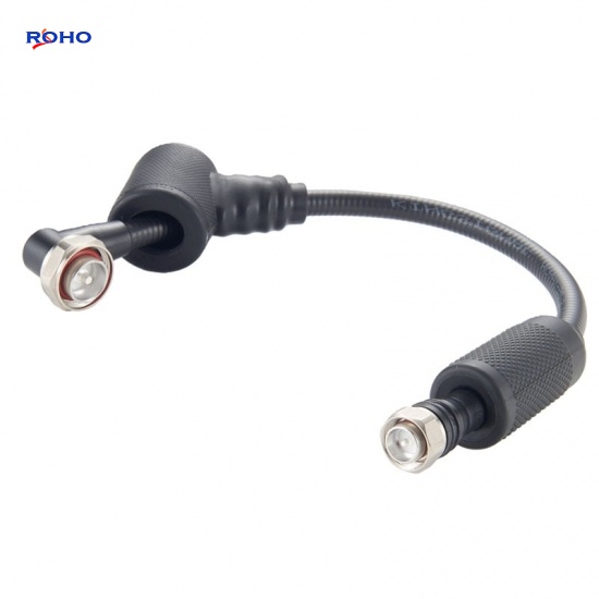 4.3-10 Male to Right Angle 7-16 DIN Male Cable Assembly