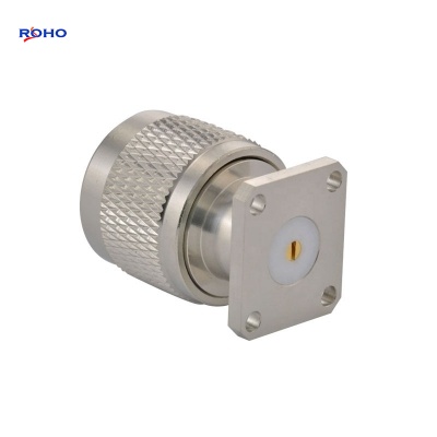 N Type Male 4 Hole Flange Coaxial Connector