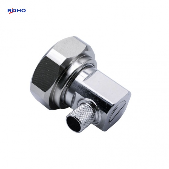 7-16 DIN Male Right Angle Crimp RF Coaxial Connector