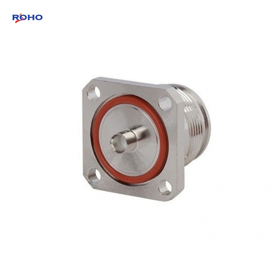 4.3-10 Female 4 Hole Flange Coaxial Connector