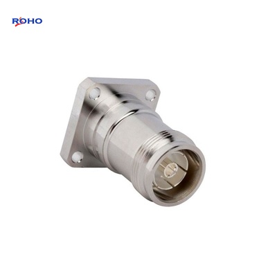 4.3-10 Female 4 Hole Flange RF Coaxial Connector