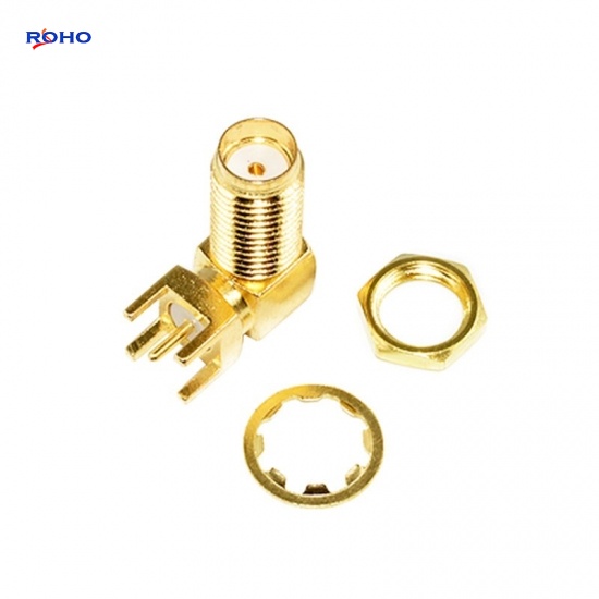 thumbnail image 2 of 2pcs SMA Female Nut Bulkhead Solder PCB Clip Edge Mount RF Connector High Quality 2 of 6
