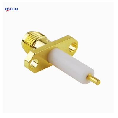 SMA Female 2 Hole Flange RF Coaxial Connector