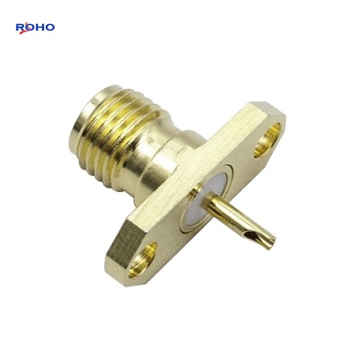 SMA Female 2 Hole Flange RF Coaxial Connector