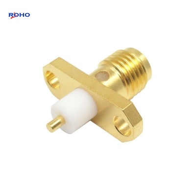 SMA Female 2 Hole Flange RF Coaxial Connector