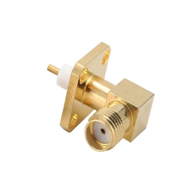 SMA Female 4 Hole Flange RF Coaxial Connector