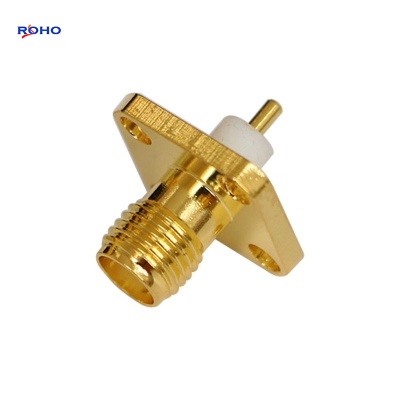 SMA Female 4 Hole Flange RF Connector