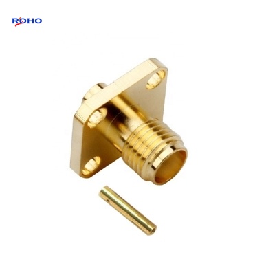 SMA Female Solder 2 Hole Flange RF Connector