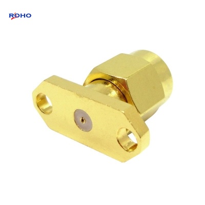 SMA Male 2 Hole Flange RF Connector