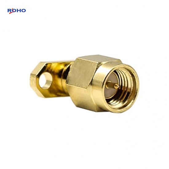 SMA Male 2 Hole Flange RF Coaxial Connector