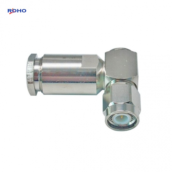 TNC Male Right Angle Clamp RF Coaxial Connector