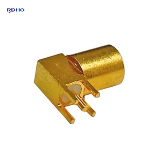 SMP Male Right Angle PCB Connector