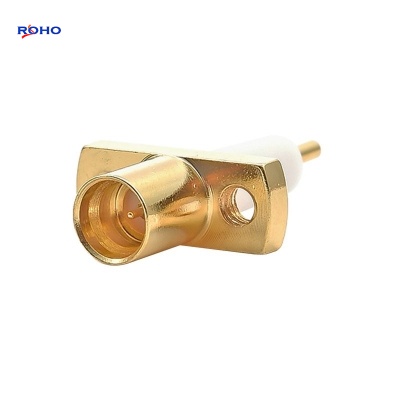 SMP Male 2 Hole Flange Coaxial Connector