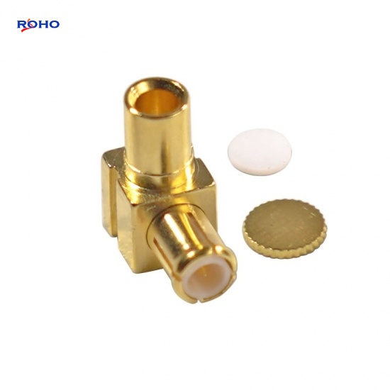 MCX Plug Right Angle Connector Solder