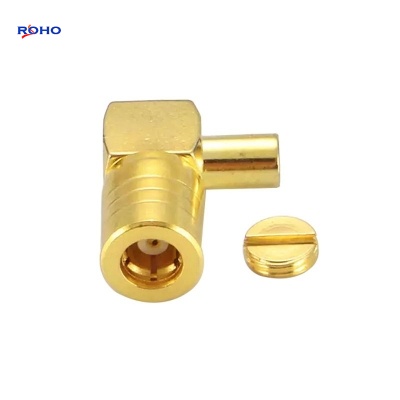 SMB Female Clamp Right Angle Connector