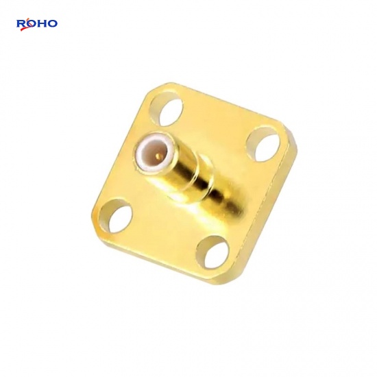 SMB Male 4 Hole Flange Connector