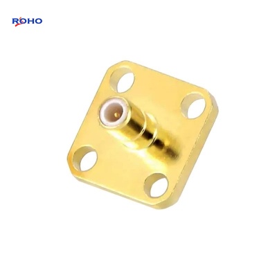SMB Male 4 Hole Flange Connector