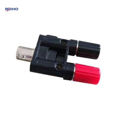 BNC Female to Double Banana Binding Post Adapter