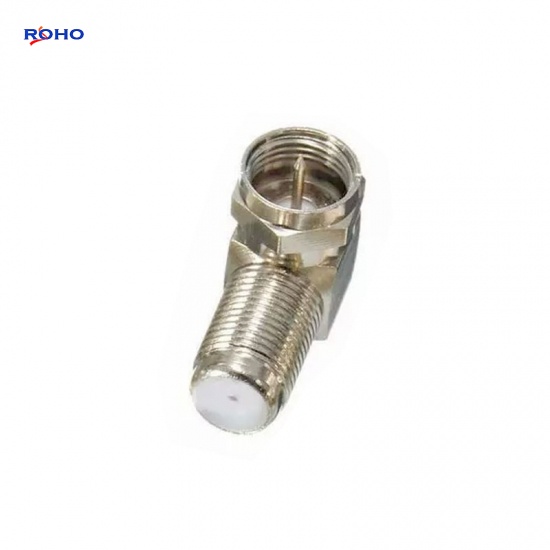 F Male to F Female Right Angle Connector Adapter