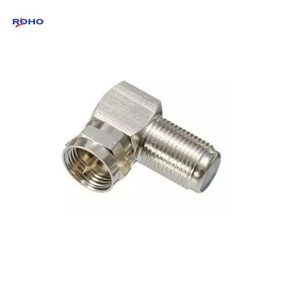 F Male to F Female Right Angle Connector Adapter