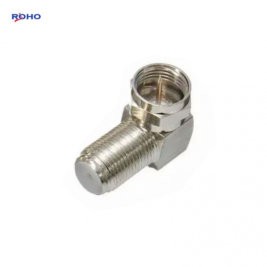 F Male to F Female Right Angle Connector Adapter