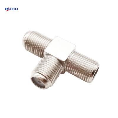 F Female to F Female Tee Connector Adapter