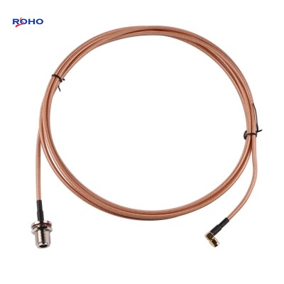 N Female to Right Angle SMA Male RG400 Cable Assembly