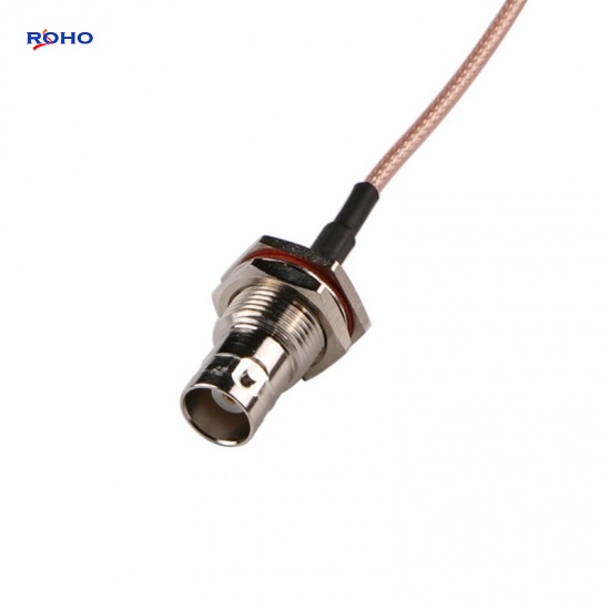BNC Female to SMA Right Angle Male Cable Assembly