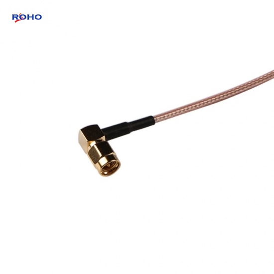 BNC Female to SMA Right Angle Male Cable Assembly