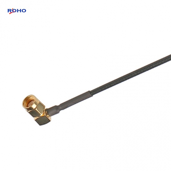 RP SMA Male Right Angle to RP SMA Male Cable Assembly