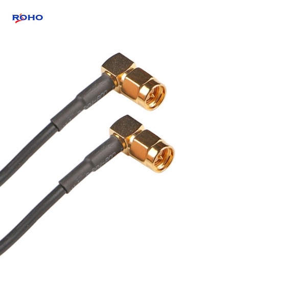SMA Male Right Angle to SMA Male Cable Assembly