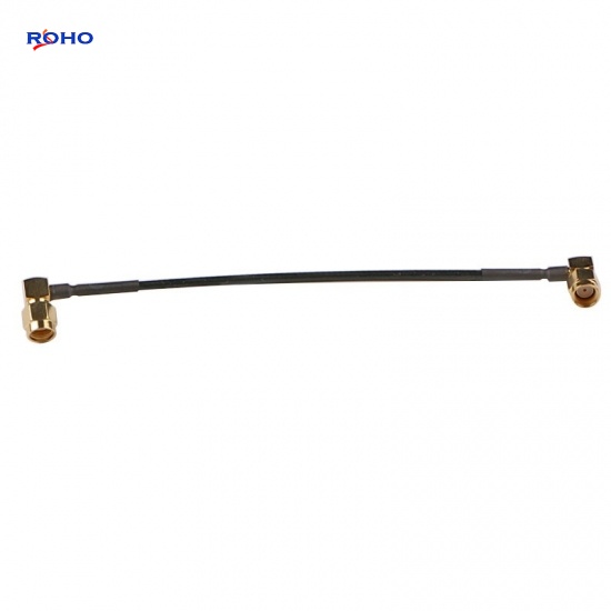 RP SMA Male Right Angle to RP SMA Male Cable Assembly
