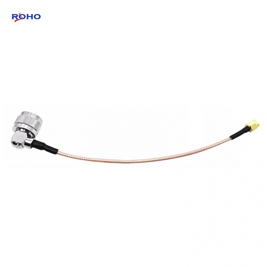SMA Male to N Male Right Angle Cable Assembly