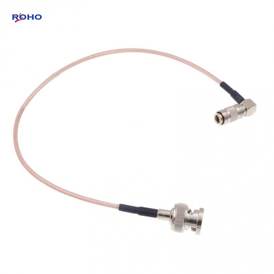 BNC Male to 1.0-2.3 Plug Right Angle Cable Assembly
