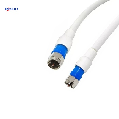 F Male to F Male Connector Cable Assembly with RG6