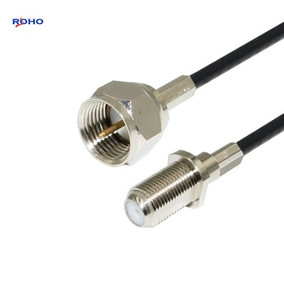 F Female to F Male Connector Cable Assembly with RG179