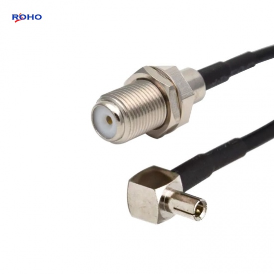 F Female to TS9 Plug Connector Cable Assembly with RG174