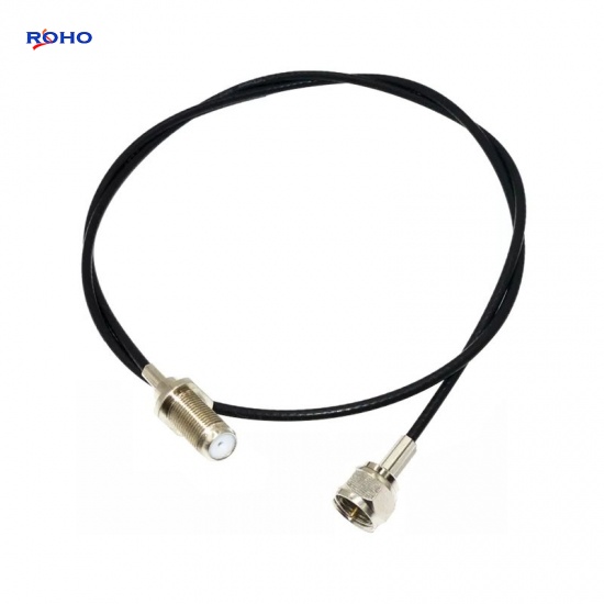 F Female to F Male Connector Cable Assembly with RG179