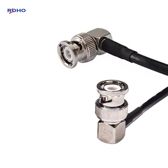 BNC Male Right Angle to BNC Male Right Angle Cable Assembly