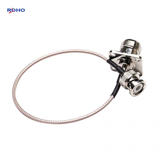 BNC Male to N Female 4 Hole Flange Cable Assembly