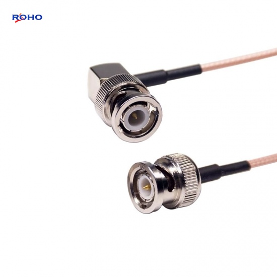 BNC Male Right Angle to BNC Male Cable Assembly