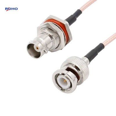 BNC Male to BNC Female Bulkhead Cable Assembly