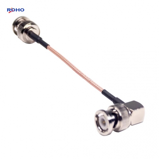 BNC Male Right Angle to BNC Male Cable Assembly