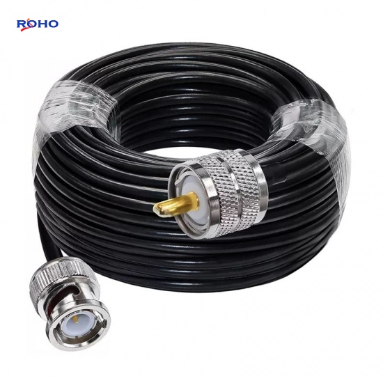 BNC Male to UHF Male Cable Assembly with RG58 Cable
