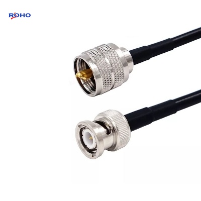 BNC Male to UHF Male Cable Assembly with RG58 Cable
