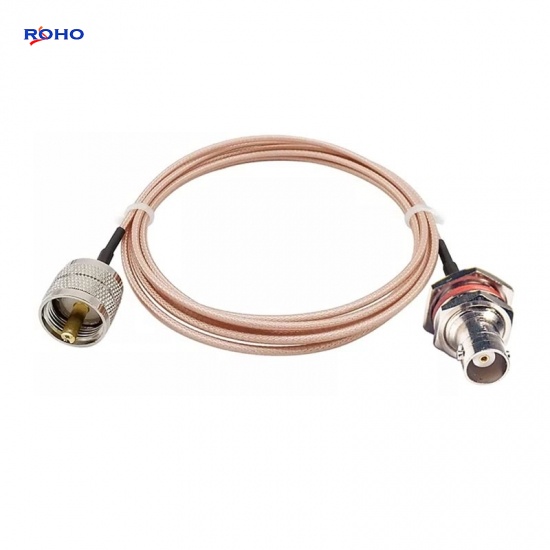 BNC Female to UHF Male Cable Assembly with RG316 Cable