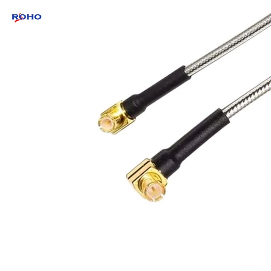 MCX Plug Right Angle to MCX Plug Right Angle Cable Assembly