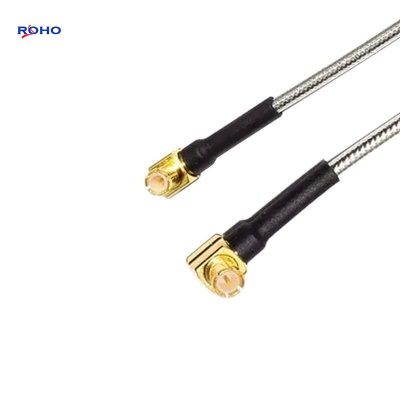 MCX Plug Right Angle to MCX Plug Right Angle Cable Assembly